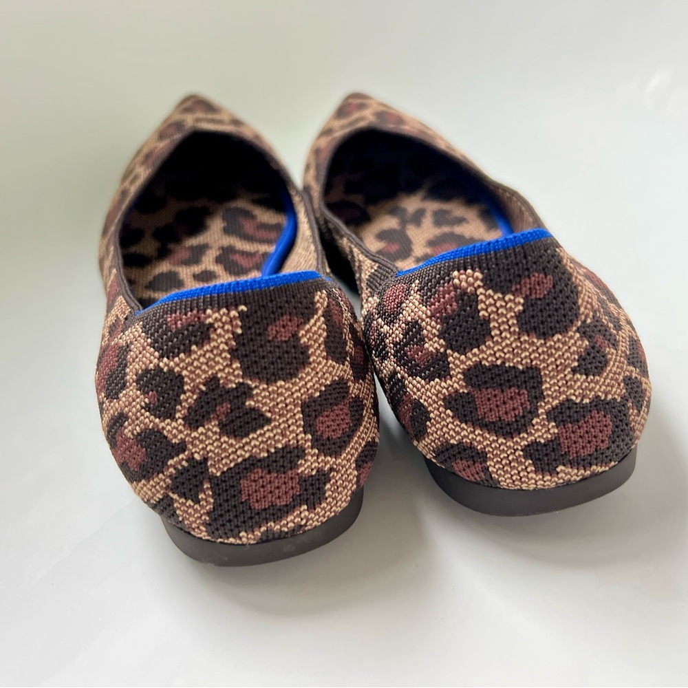 Rothy's Leopard Print Pointed-Toe Flats - Picture 3 of 7